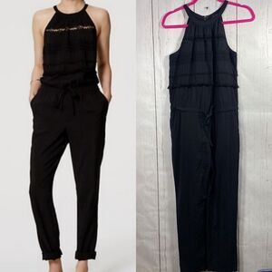 LOFT Black Halter Jumpsuit with Modern Silhouette